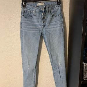 Madewell denim skinny jeans